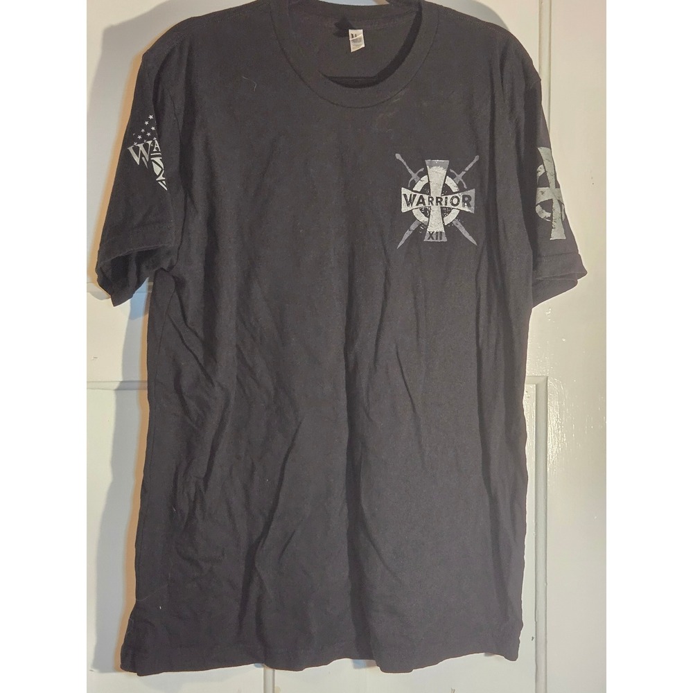 Warrior 12 I Am The Storm Texas Knight Graphic T-Shirt Men XL Black American App